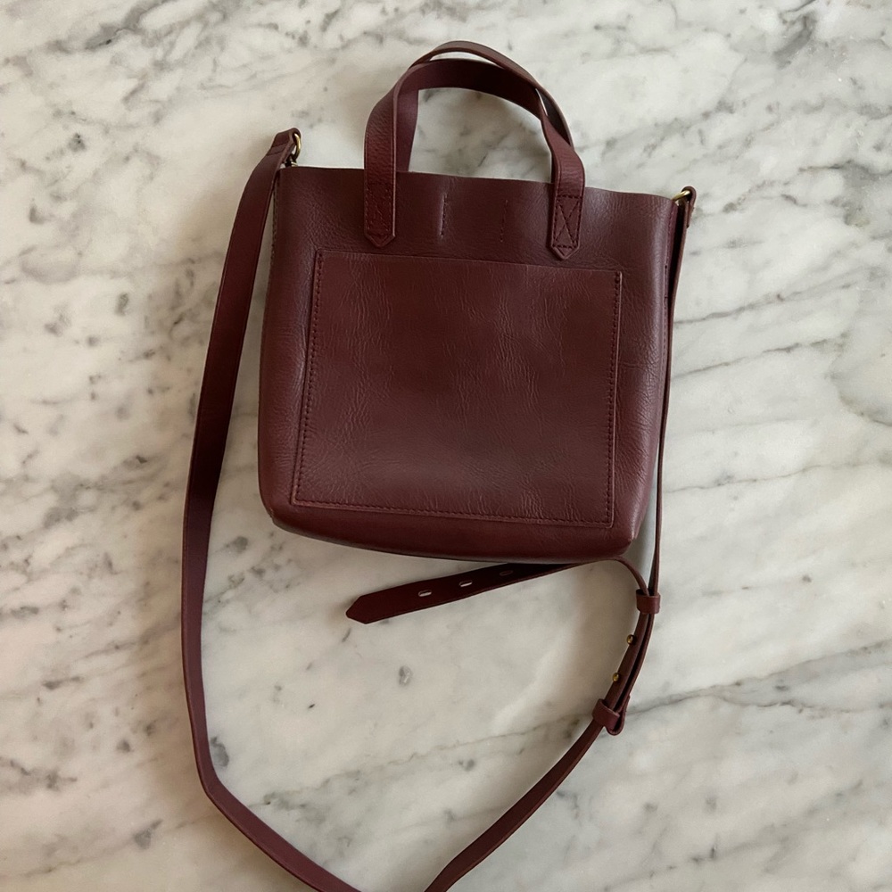 Madewell Small Transport Crossbody bag dark cabernet